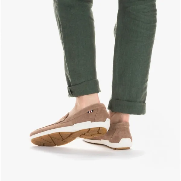 09050-64 Mens Slip-On Moccasins Beige