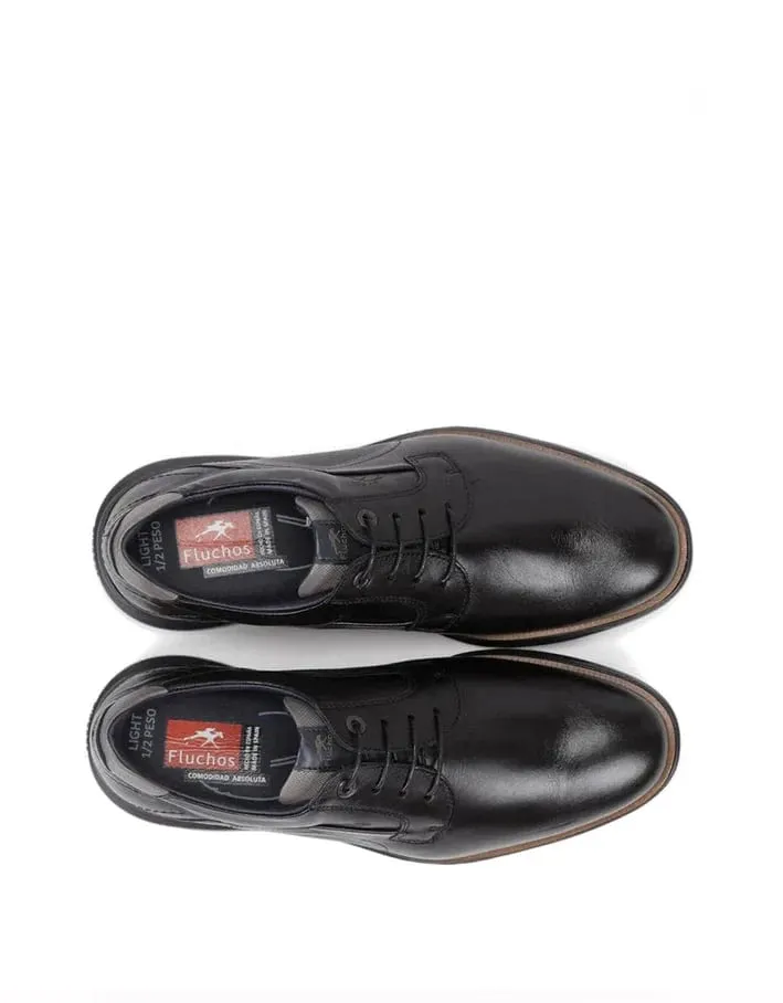 Fluchos Men's Fenix Lace Up Shoes- Habana Negro